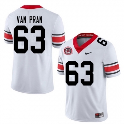 2020 Men #63 Sedrick Van Pran Georgia Bulldogs 1980 National Champions 40th Anniversary College Foot