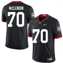 2020 Men #70 Warren McClendon Georgia Bulldogs Mascot 100th Anniversary College Football Jerseys Sal