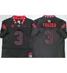 Georgia Bulldogs 3 Nate Frazier Black 2026 F U S E Stitched Jersey Georgia Bulldogs 3 Nate Frazier Black 2026 F U S E Stitched Jersey