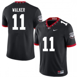 Men #11 Jalon Walker Georgia Bulldogs College Football Jerseys Sale-100th Anniversary