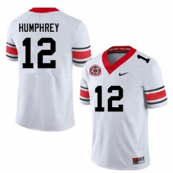 Men #12 Julian Humphrey Georgia Bulldogs College Football Jerseys Sale-40th Anniversary