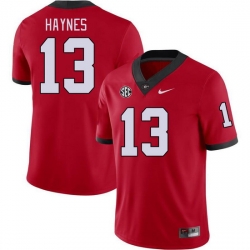 Men #13 Zeed Haynes Georgia Bulldogs College Football Jerseys Stitched-Red