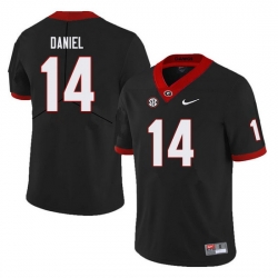 Men #14 DJ Daniel Georgia Bulldogs College Football Jerseys Sale-Black