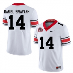 Men #14 David Daniel-Sisavanh Georgia Bulldogs College Football Jerseys Sale-40th Anniversary