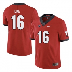 Men #16 Lewis Cine Georgia Bulldogs College Football Jerseys Sale-red