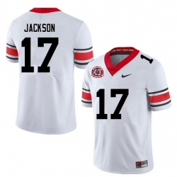 Men #17 Dan Jackson Georgia Bulldogs College Football Jerseys Sale-40th Anniversary