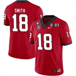 Men #18 C.J. Smith Georgia Bulldogs 2022-23 CTP National Championship Football Jerseys