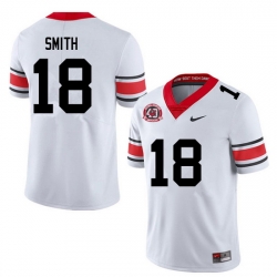 Men #18 C.J. Smith Georgia Bulldogs College Football Jerseys Sale-40th Anniversary