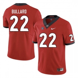 Men #22 Javon Bullard Georgia Bulldogs College Football Jerseys Sale-Red