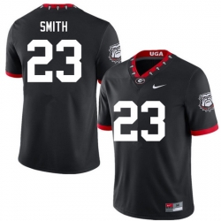 Men #23 Tykee Smith Georgia Bulldogs College Football Jerseys Sale-100th Anniversary