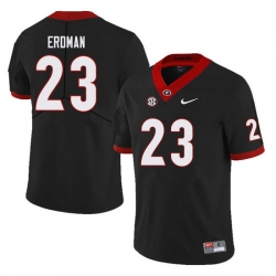 Men #23 Willie Erdman Georgia Bulldogs College Football Jerseys Sale-Black