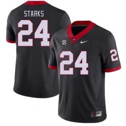 Men #24 Malaki Starks Georgia Bulldogs College Football Jerseys Stitched-Black