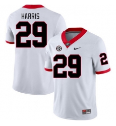 Men #29 Gabe Harris Georgia Bulldogs College Football Jerseys Stitched-White
