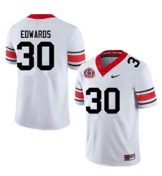 Men #30 Daijun Edwards Georgia Bulldogs College Football Jerseys Sale-40th Anniversary