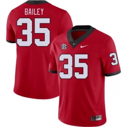 Men #35 Aidan Bailey Georgia Bulldogs College Football Jerseys Stitched-Red