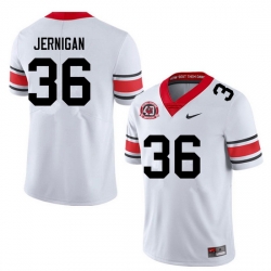 Men #36 Randon Jernigan Georgia Bulldogs College Football Jerseys Sale-40th Anniversary