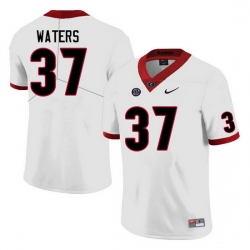 Men #37 Woody Waters Georgia Bulldogs College Football Jerseys Sale-White Anniversary