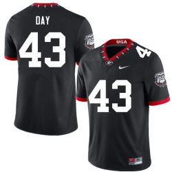 Men #43 Davis Day Georgia Bulldogs College Football Jerseys Sale-100th Anniversary