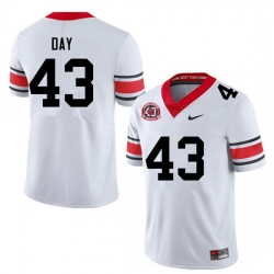 Men #43 Davis Day Georgia Bulldogs College Football Jerseys Sale-40th Anniversary