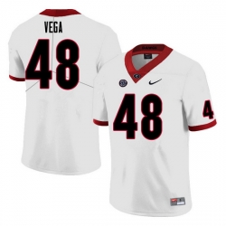 Men #48 JC Vega Georgia Bulldogs College Football Jerseys Sale-White