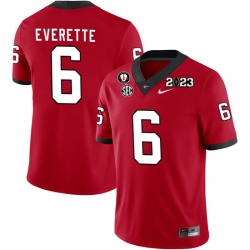 Men #6 Daylen Everette Georgia Bulldogs 2022-23 CTP National Championship Football Jerseys