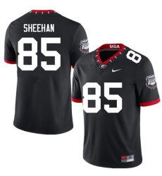 Men #85 Drew Sheehan Georgia Bulldogs College Football Jerseys Sale-100th Anniversary