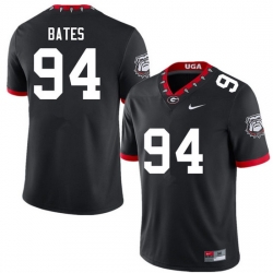 Men #94 Henry Bates Georgia Bulldogs College Football Jerseys Sale-100th Anniversary