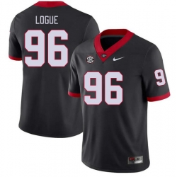 Men #96 Zion Logue Georgia Bulldogs College Football Jerseys Stitched-Black