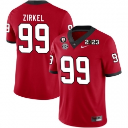 Men #99 Jared Zirkel Georgia Bulldogs 2022-23 CTP National Championship Football Jerseys