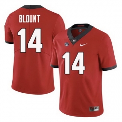 Men Georgia Bulldogs #14 Trey Blount College Football Jerseys Sale-Red