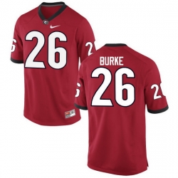 Men Georgia Bulldogs #26 Patrick Burke College Football Jerseys-Red