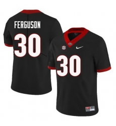Men Georgia Bulldogs #30 Ed Ferguson College Football Jerseys Sale-Black