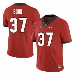 Men Georgia Bulldogs #37 Patrick Bond College Football Jerseys Sale-Red