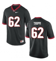 Men Georgia Bulldogs #62 Charley Trippi College Football Jerseys-Black