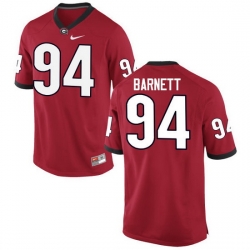Men Georgia Bulldogs #94 Michael Barnett College Football Jerseys-Red