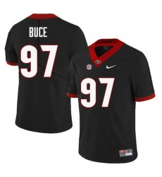 Men Georgia Bulldogs #97 Brooks Buce College Football Jerseys Sale-Black