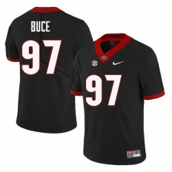 Men Georgia Bulldogs #97 Brooks Buce College Football Jerseys Sale-Black