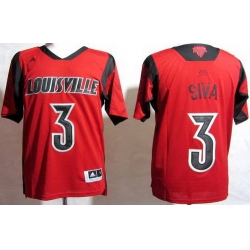Louisville Cardinals 3 Peyton Siva Red College NCAA Jerseys