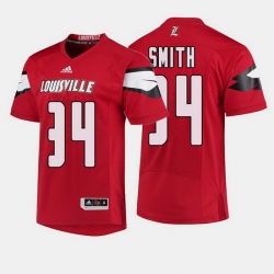 Louisville Cardinals Jeremy Smith College Football Red Jersey