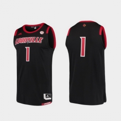 Men Louisville Cardinals Black Basketball Swingman Adidas Replica Jersey