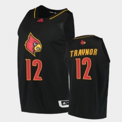 Men Louisville Cardinals Jj Traynor Alternate Black College Basketball 2020 21 Jersey