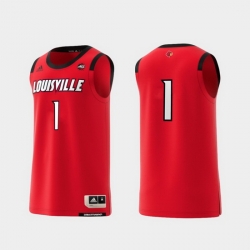 Men Louisville Cardinals Red Basketball Swingman Adidas Replica Jersey