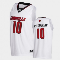 Men Louisville Cardinals Samuell Williamson College Basketball White Swingman 2020 21 Jersey