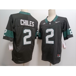 Michigan State Spartans #2 Aidan Chiles Black F U S E Jersey