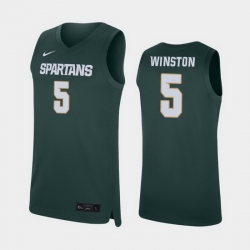 Michigan State Spartans Cassius Winston Green Replica Men'S Jersey