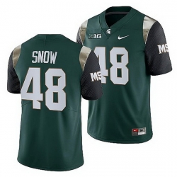 Michigan State Spartans Percy Snow Green College Football Men Jersey