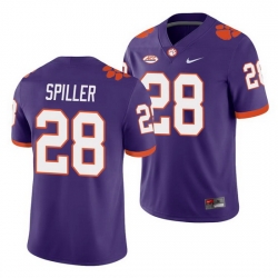 Clemson Tigers C.J. Spiller Purple College Football Men'S Jersey
