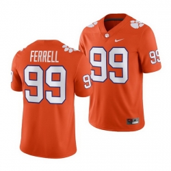Clemson Tigers Clelin Ferrell Orange Game Men'S Jersey