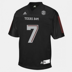 Men Texas A M Aggies Kenny Hill College Football Black Jersey