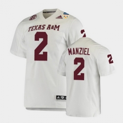 Men Texas A&M Aggies Johnny Manziel 2021 Orange Bowl College Football White Jersey